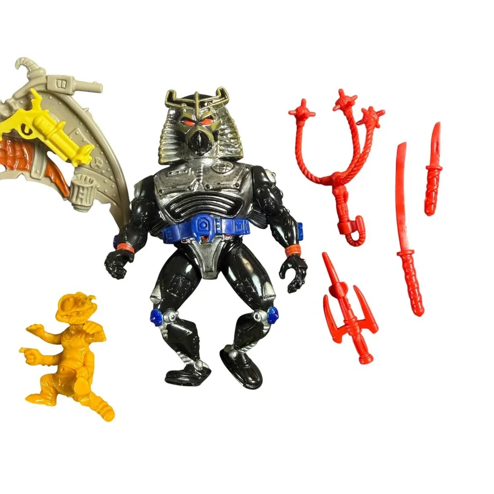 TMNT Chrome Dome Wingnut Screwloose Action Figure Lot 100% Complete Vintage 1990